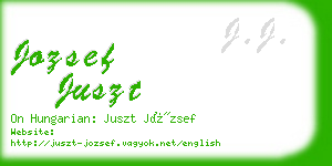 jozsef juszt business card